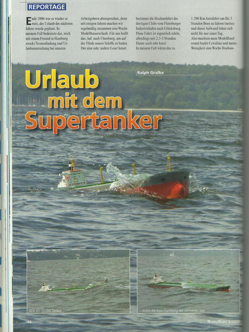 Urlaub mit dem Supertanker